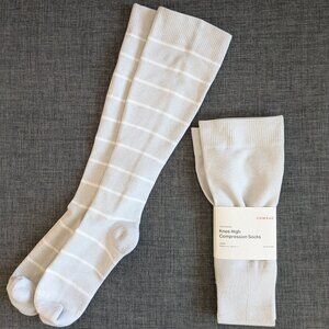Comrad Knee High Compression Socks 20-30 mmHg - Size Large - Set of 2